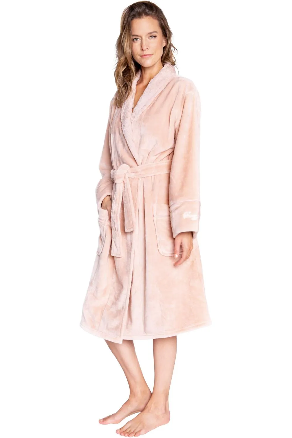 PJ Salvage Luxe Plush Robe RELPR-BLUSH