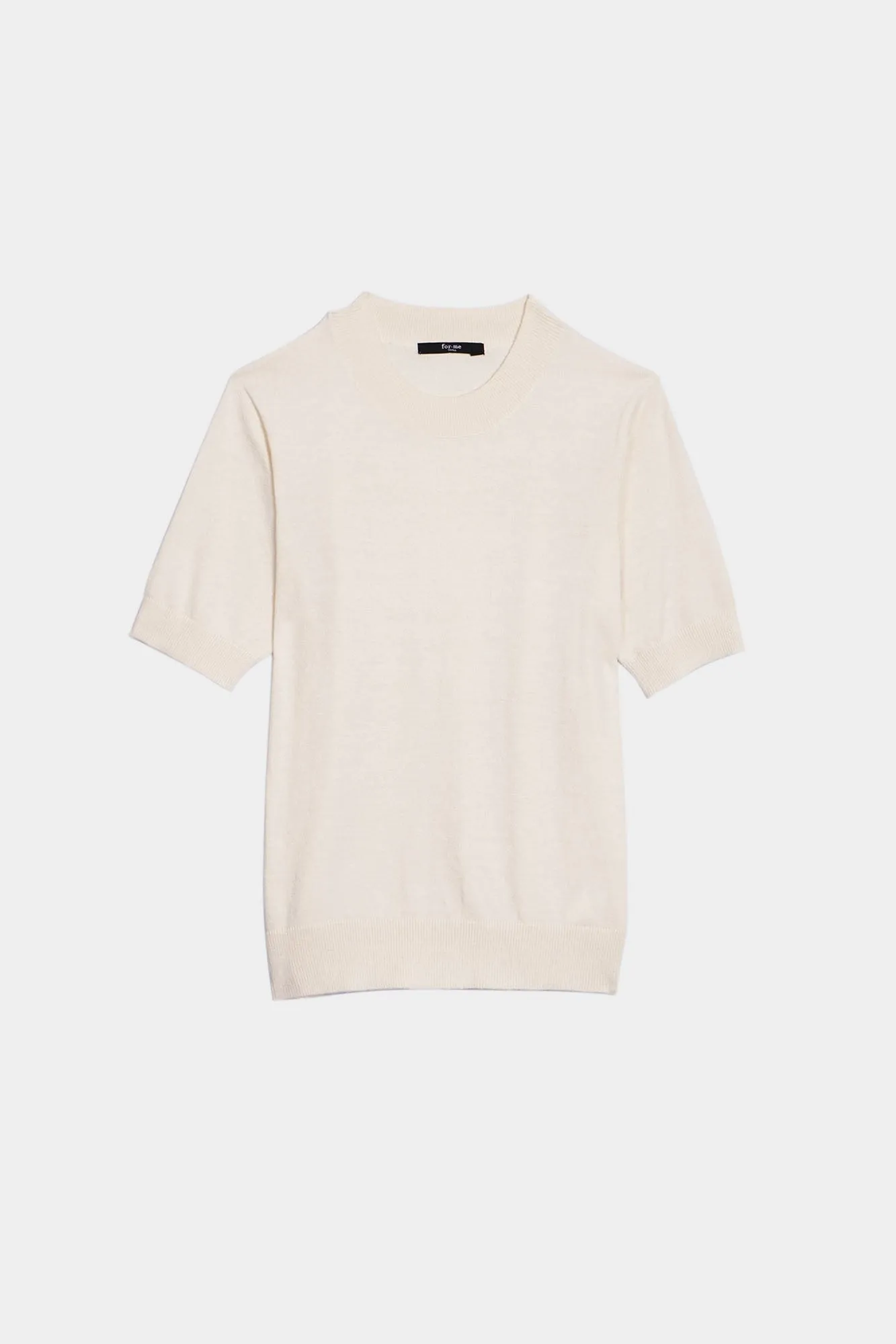 Round Neck Knitted Tee