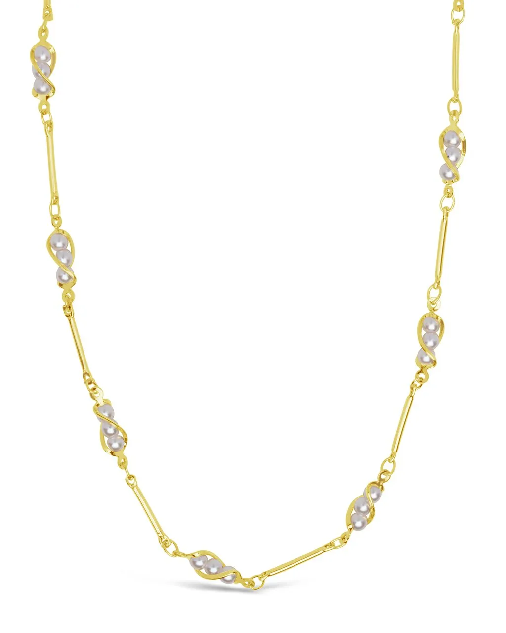 Stationed Triple Pearl Glasses Chain