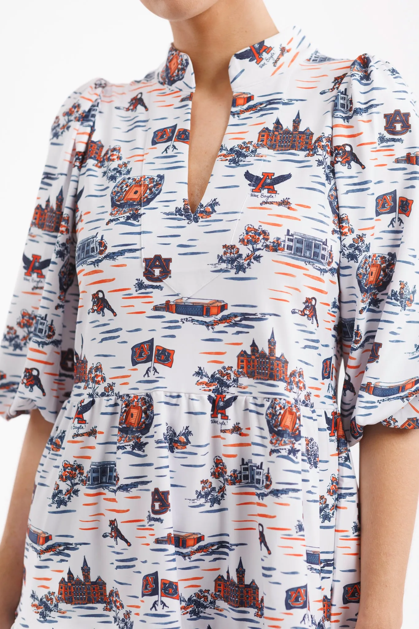 Tailgate Collection Tory Dress - Tiger Toile